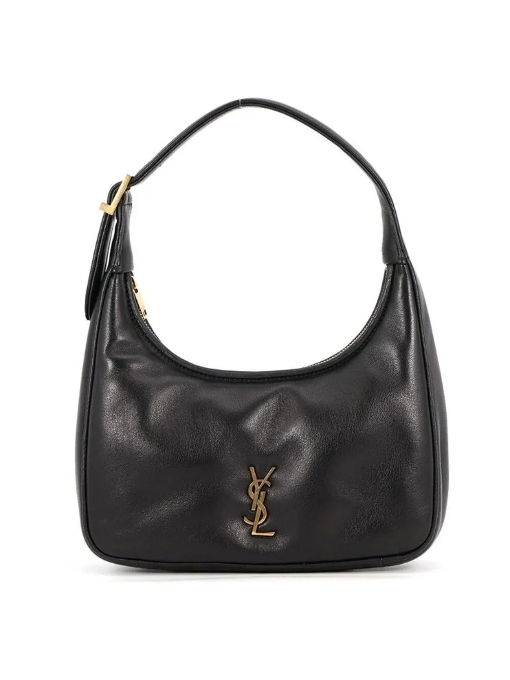 Saint Laurent Paris Handbag Calypso Mini Hobo Lambskin 2-Way Shoulder Black